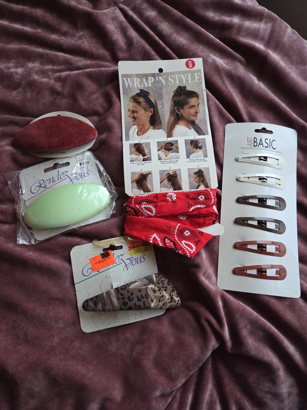 90s Vintage Hair Accessories Lot